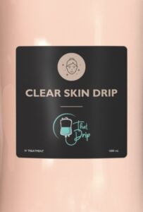 Clear Skin Drip - peach That Drip Miami tall crop 2