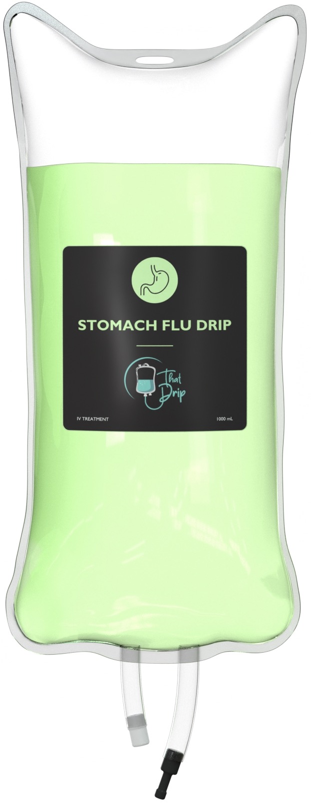 Stomach Flu Drip - light green That Drip Miami cropped